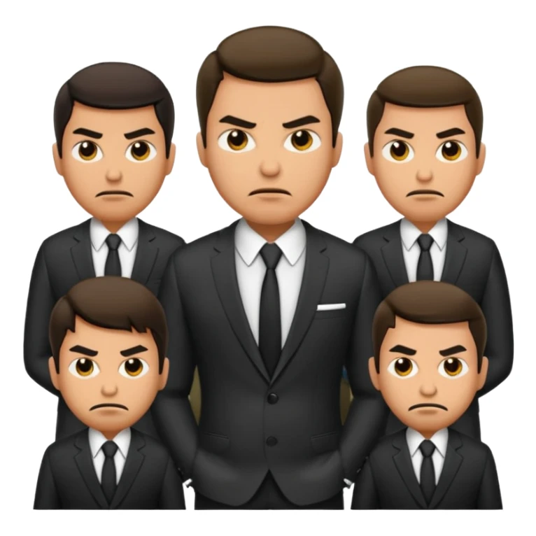 joseph's 10 brothers from bible story with jealous angry faces sticker