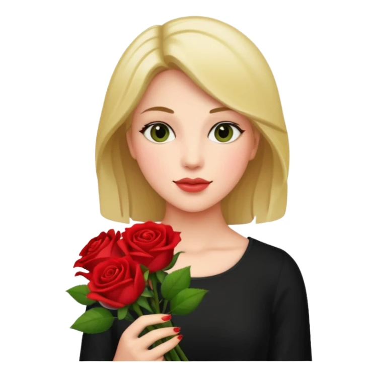 Woman holding rose bouquet

























 sticker