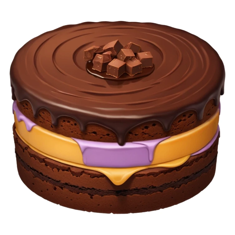 big circle Chocolate Brownie cake sticker