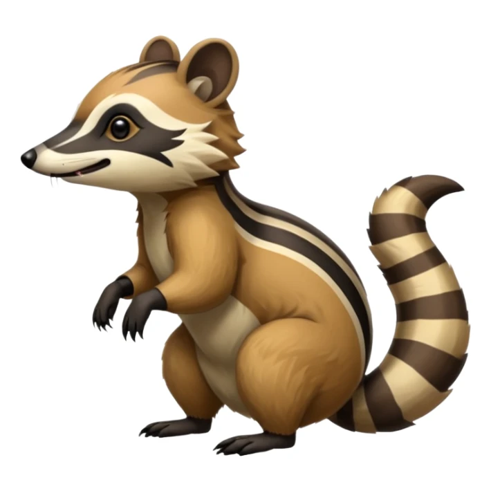 Tanuki-Anteater-Civet-Numbat-hybrid (full body) sticker