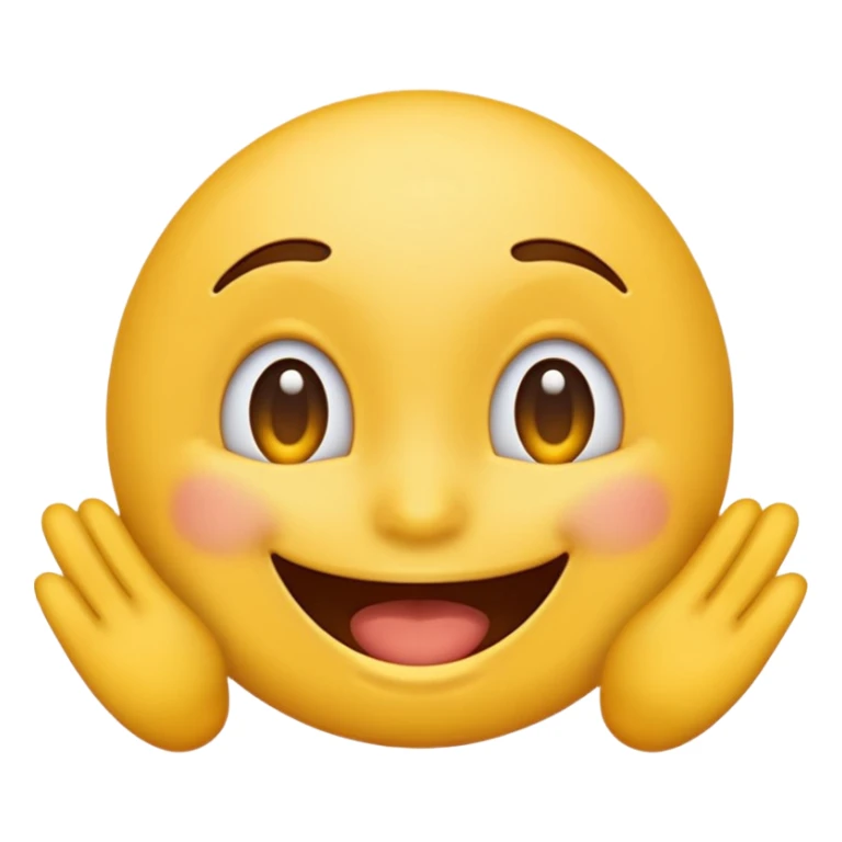 really really happy emoji, exaggerated joyful expression, bright colors, classic emoji style sticker