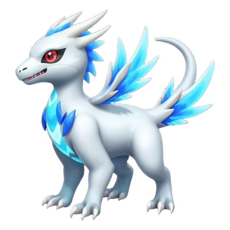 Neon Vibrant Pulsating Trail-glowing Chromatic Trico-Absol-Salamence-Silvally-fusion-hybrid sticker
