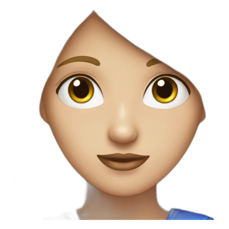 Una chica rubia y con los ojos azules  sticker