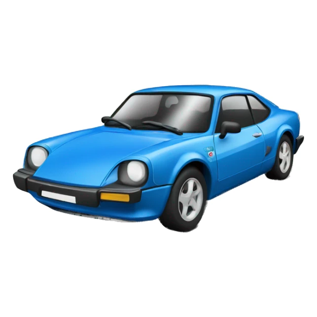 Voiture de sport alpine bleu sticker