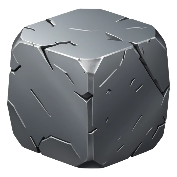 generate ultra realistic aluminum ore sticker