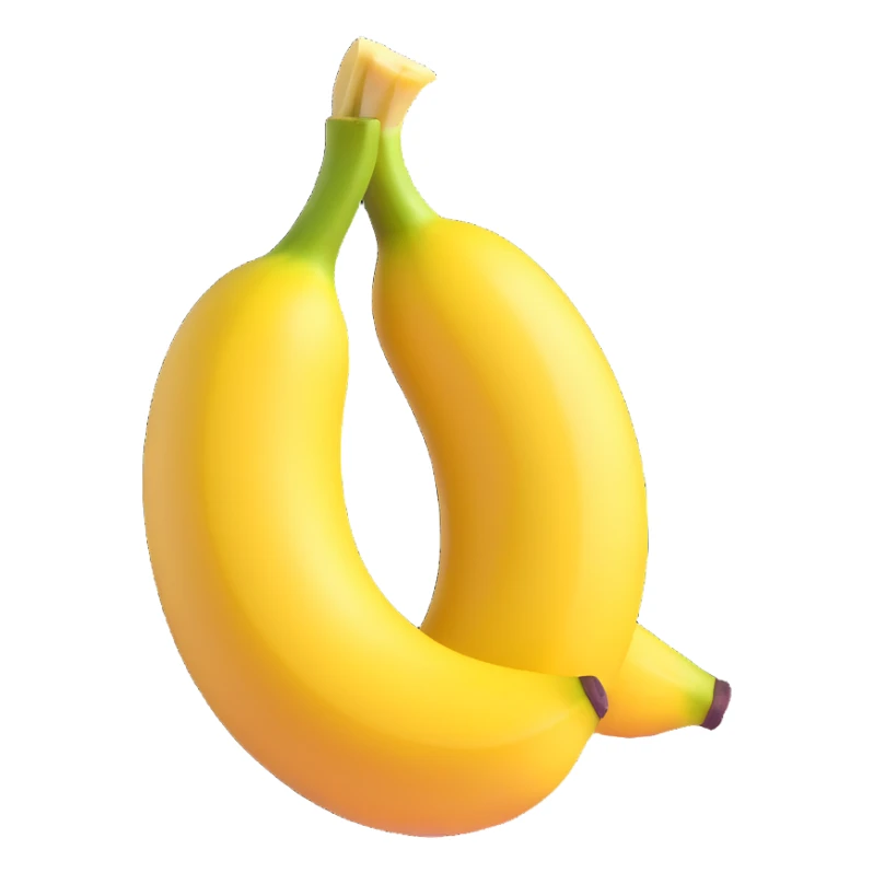 half peeled banana, clear and recognizable, emoji style sticker