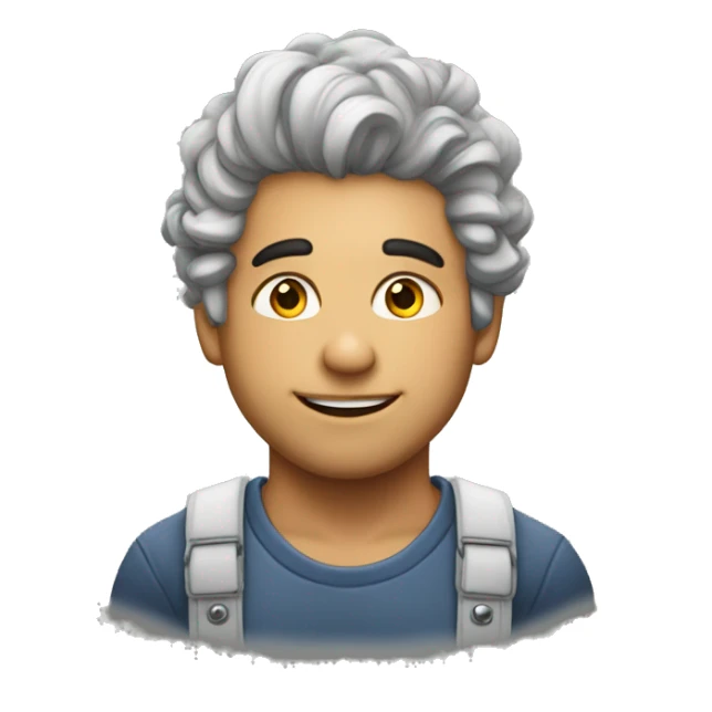 Menino com luzes no cabelo tatuagem sticker