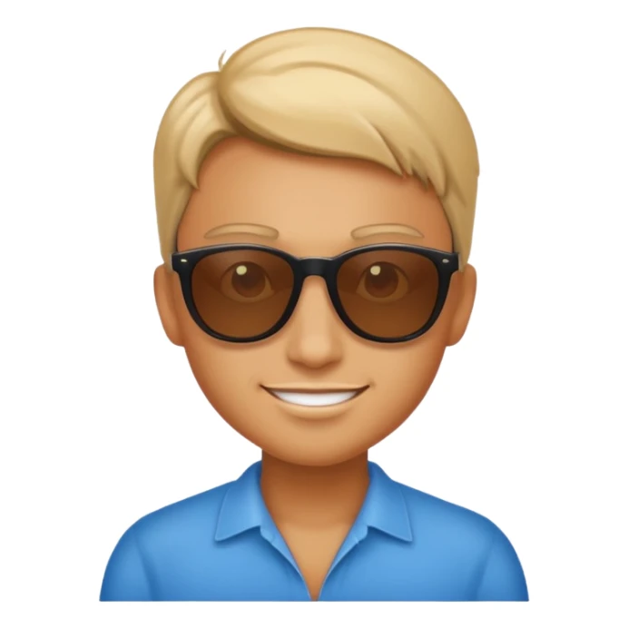 A rizzy hot emoji sticker