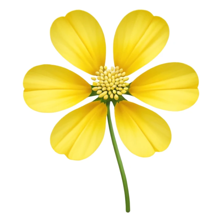 Galbanum flower yellow  sticker