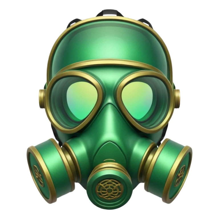 glitter green viper valorant gas mask sticker