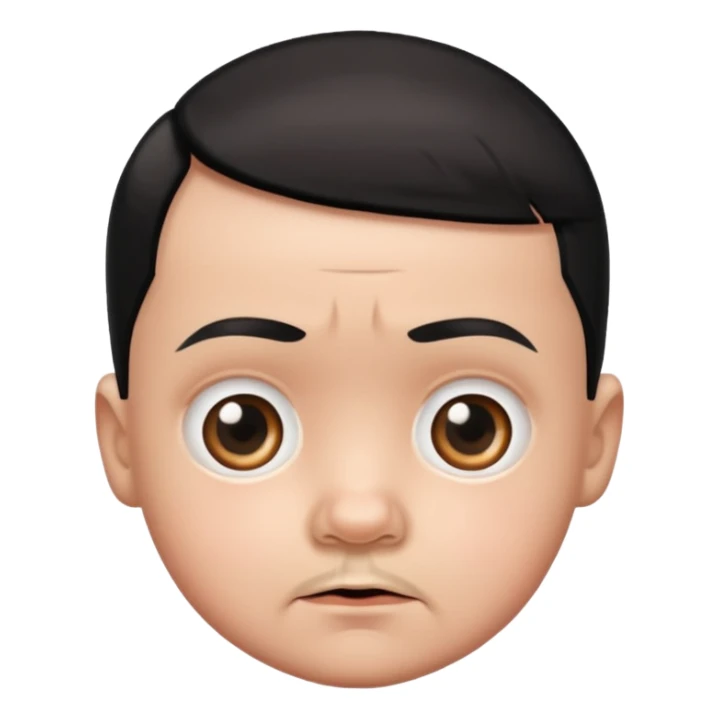 Cute baby face Hitler sticker