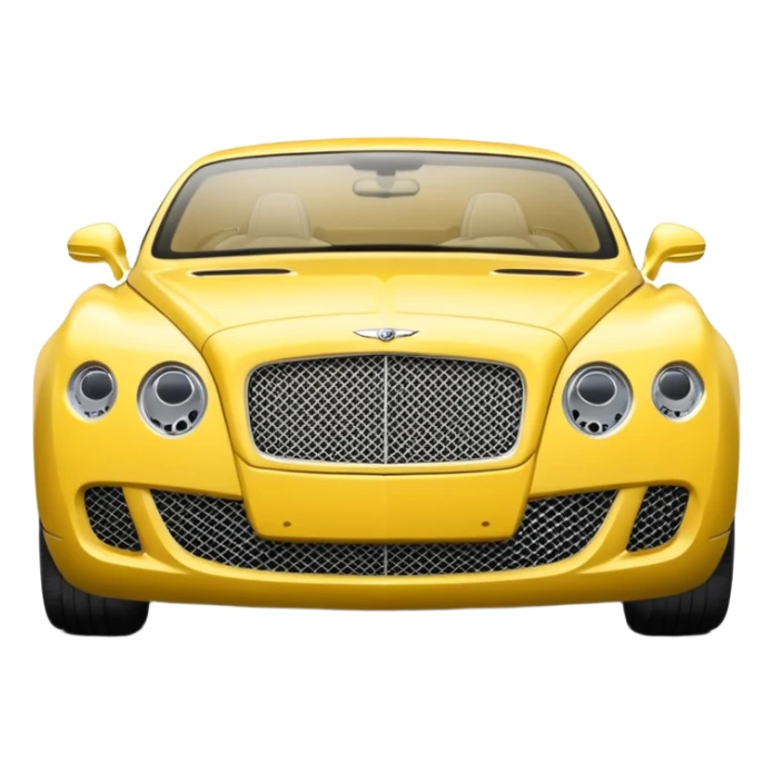 Yellow Bentley sticker