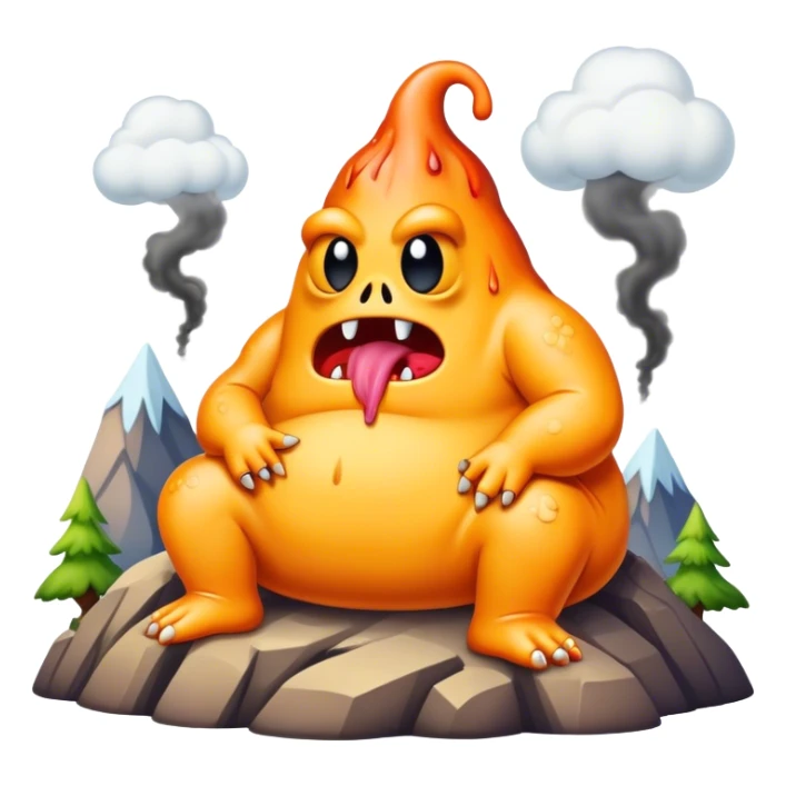 slime gore monster chilling inside traphouse with quagmire on top of mountain smoking lean sticker