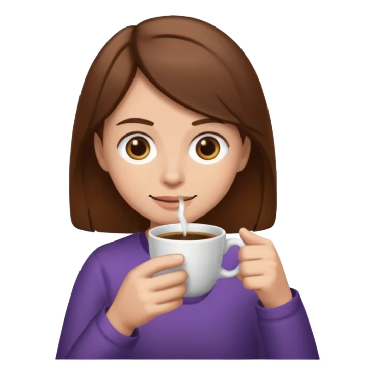 twitch emoticon of someone drinking a coffee sticker