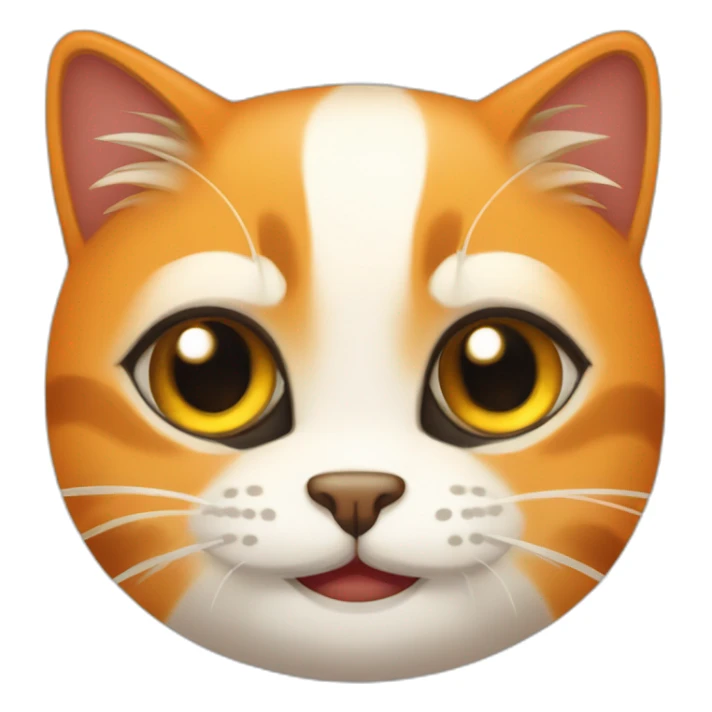 gato naranja con cara de mummins finlandes sticker
