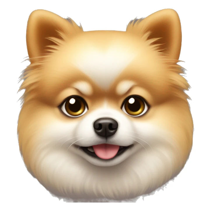 Pomeranian baby looking sad  sticker