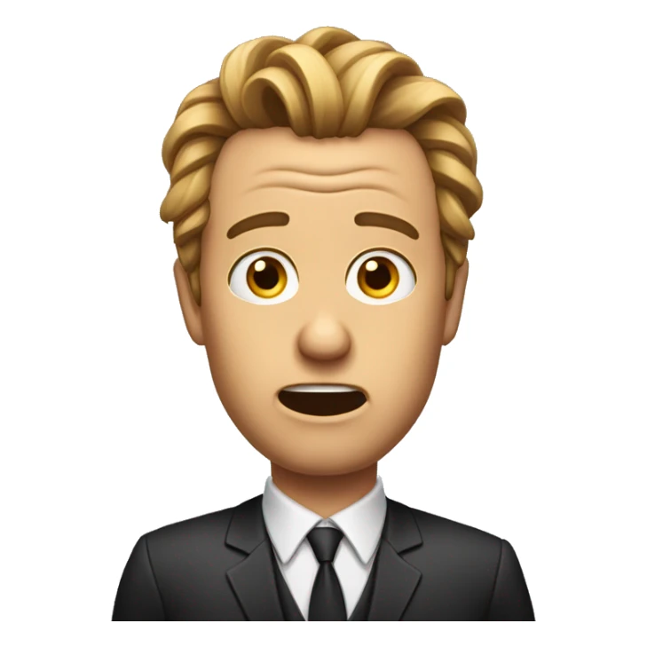 A very panicked lawyer pulled out his hair sticker