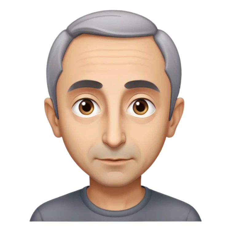 portrait of Eric Zemmour, neutral expression sticker