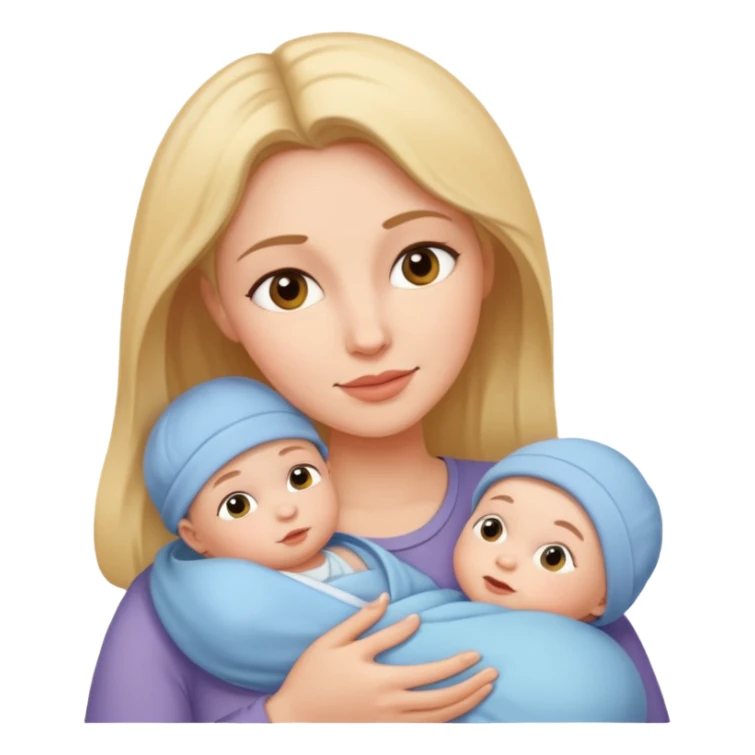 Mom and baby  sticker