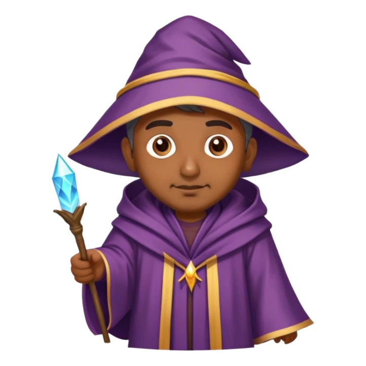 indian man as a weather wizar sticker