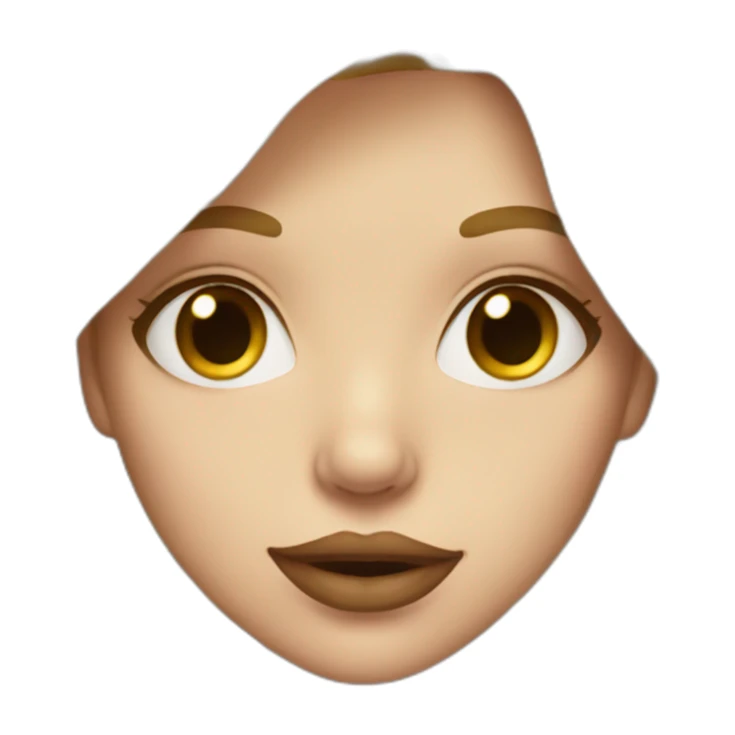 Girl with long blonde hair and big lips sticker