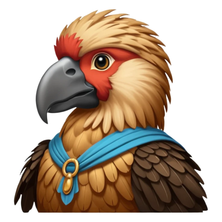 Create a Merchant and Condor fusion emoji sticker
