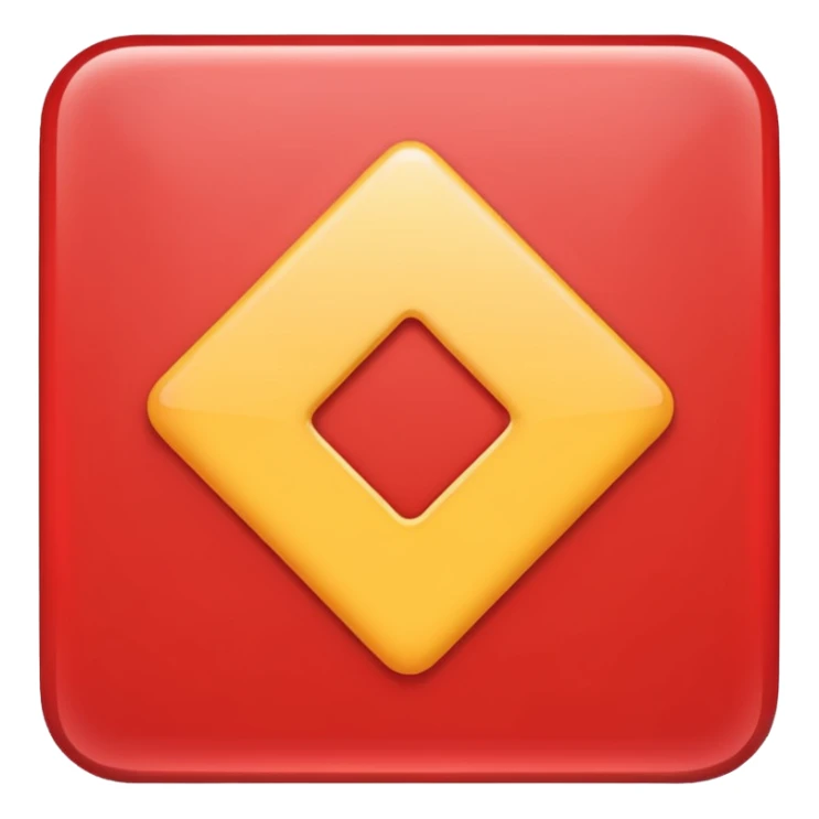 mach mir ein rotes viereck wo nur ein weißes X drinnen ist sticker