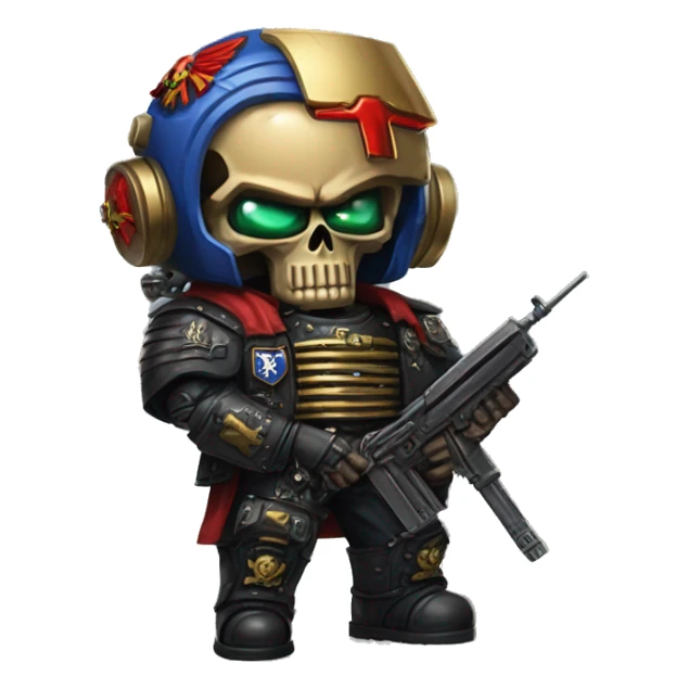 warhammer 40k terminator with Russian coats of arms sticker