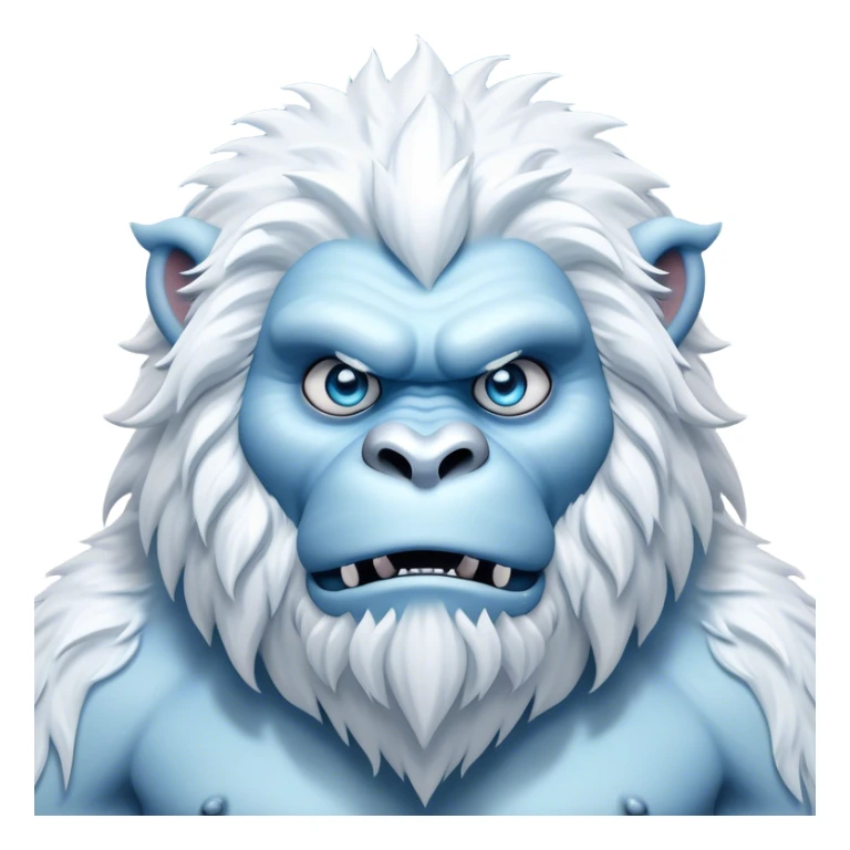 Cinematic Realistic WoW Yeti Portrait, head tilted epicly and inquisitively, showcasing a primal blend of raw might and mystical allure. His thick, shaggy fur in icy whites and pale blues and piercing ice-blue eyes are rendered in meticulous detail under dynamic, frosty lighting, high shine, epic and awe-inspiring, embodying the mystique of the frozen wilderness. sticker