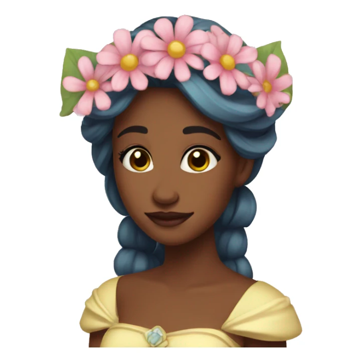 Flower princess sticker