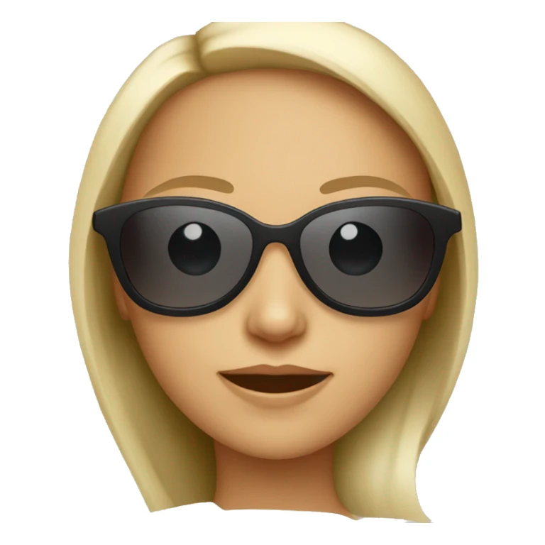 rusian girl wearing sunglasess sticker