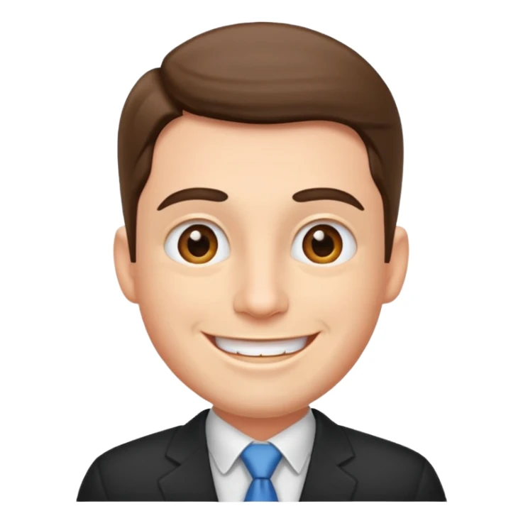 happy male boss sticker