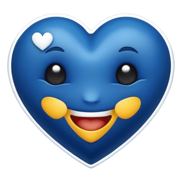 Dark blue heart with Have a Good Day in the middle sticker