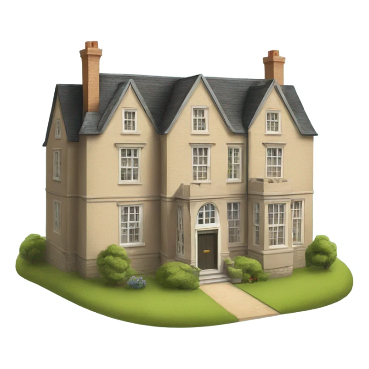 An english countryside mansion sticker