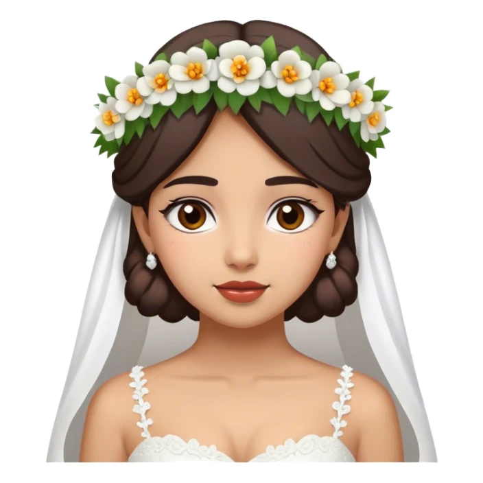 Quinceanera with beautiful flowers wedding dress  sticker