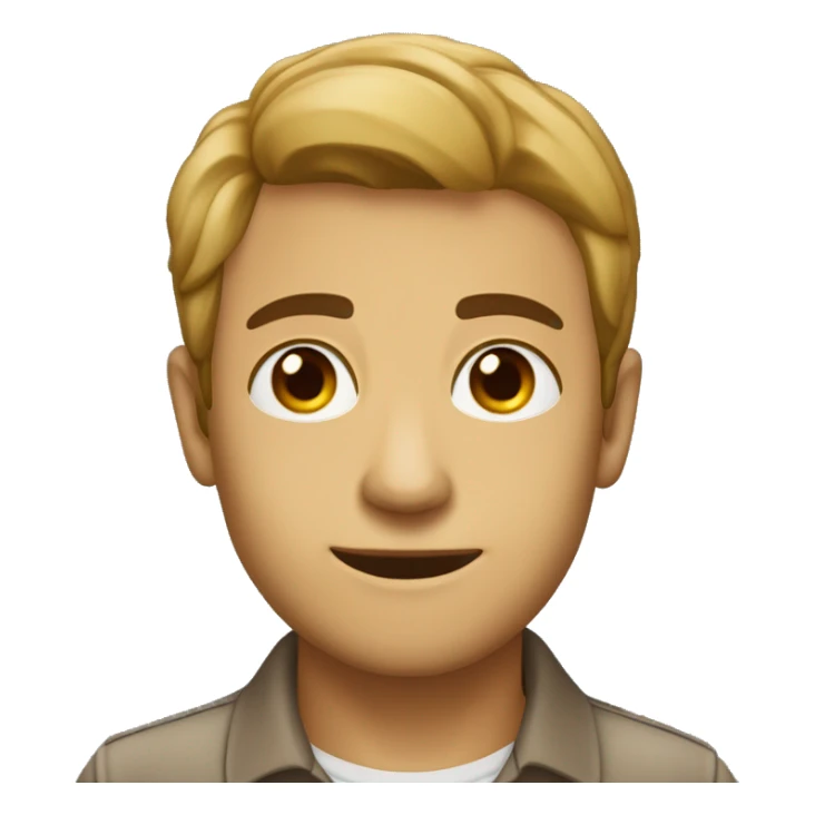 Pardo , cabelo cstancastanho claro camisa 10 com nome "luan" e olhos castanho claro  sticker