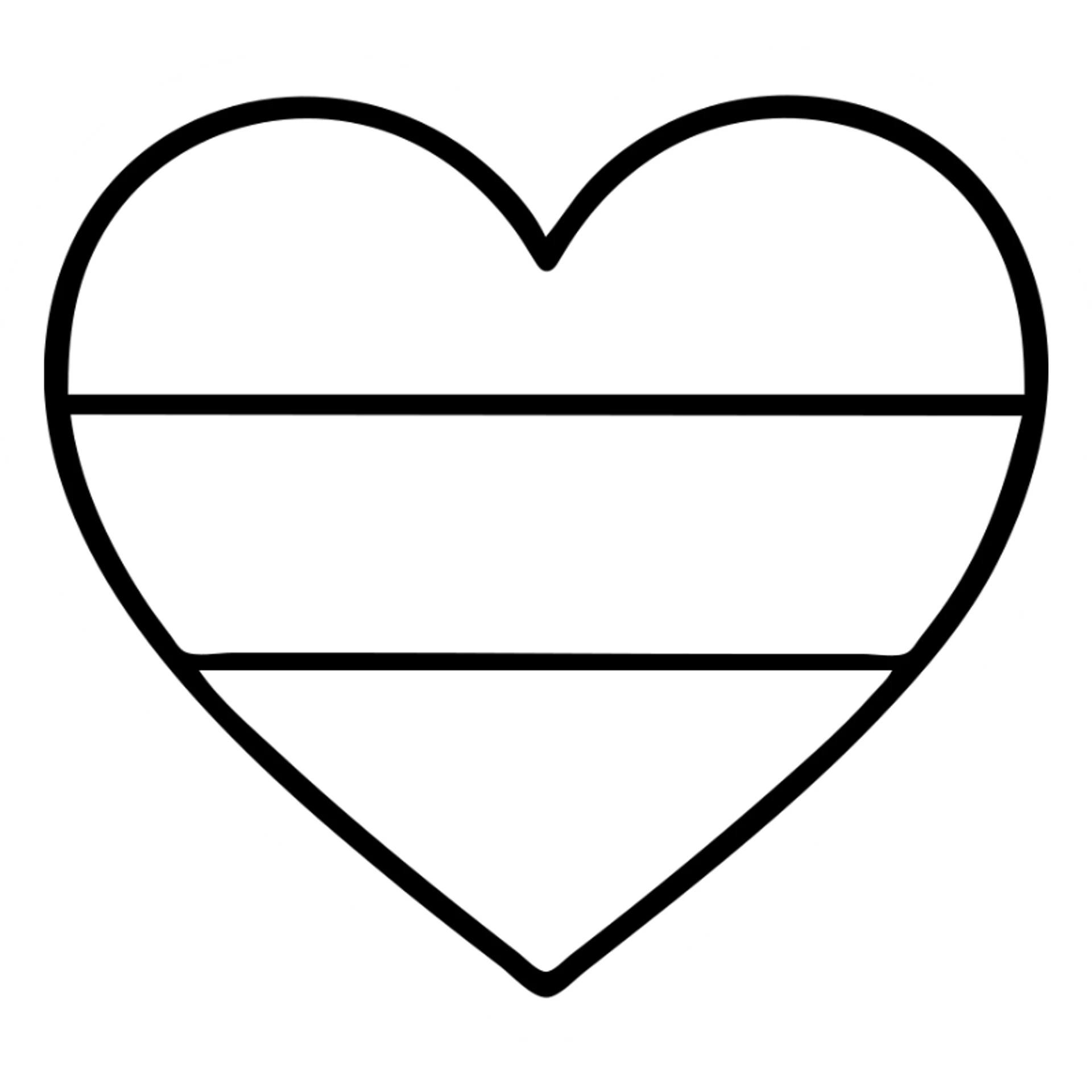 Heart painted in the colors of the Russian flag sticker