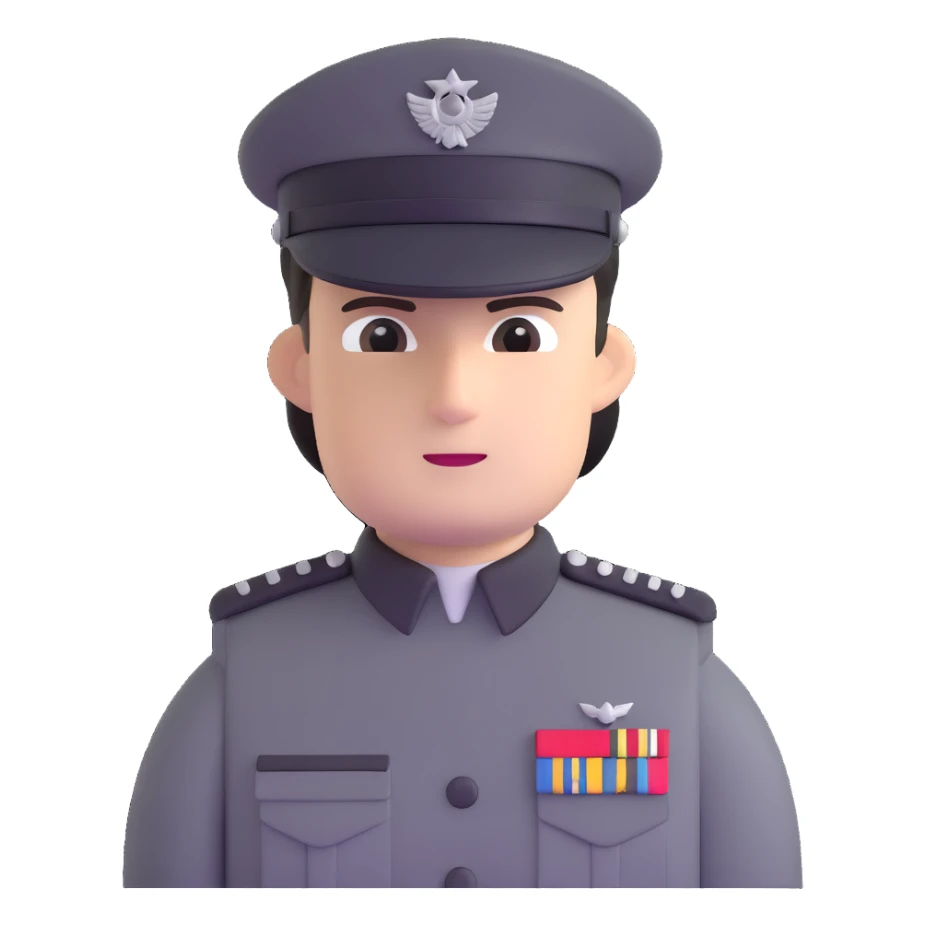 Imperial officer with rank insignia and olive-gray uniform from Star Wars sticker