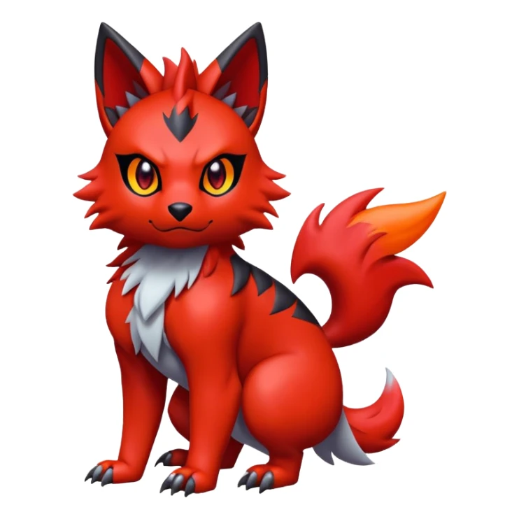 Guilmon-Zorua-hybrid sticker