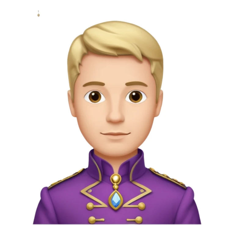 Parisian man in a prince dress on the Eiffel Tower sticker