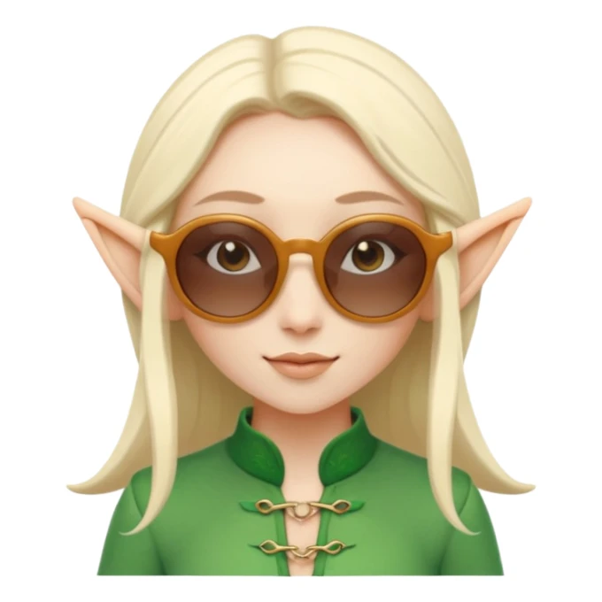 elf female legolas summer wibe sunglasses sticker