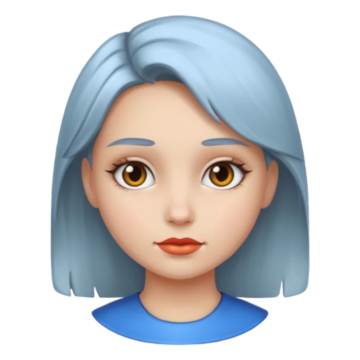 metal painted girl sticker