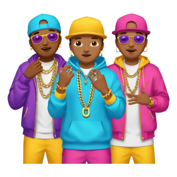 Streaming rap video sticker