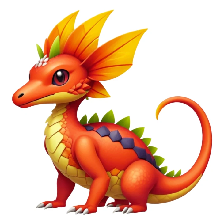  exotic tropical Fakémon-Pokémon-Vernid-creature sticker