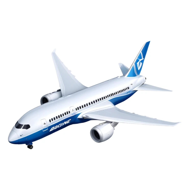 Boeing 787 Dreamliner - Boeing (Model Year: 2022) (Iconic colour: White with blue) sticker