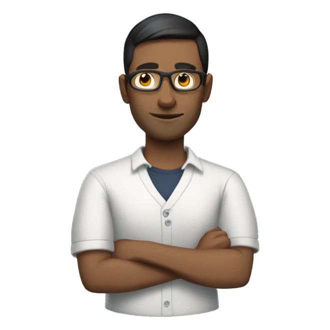 male teacher with dark short hair holding a steam deck sticker