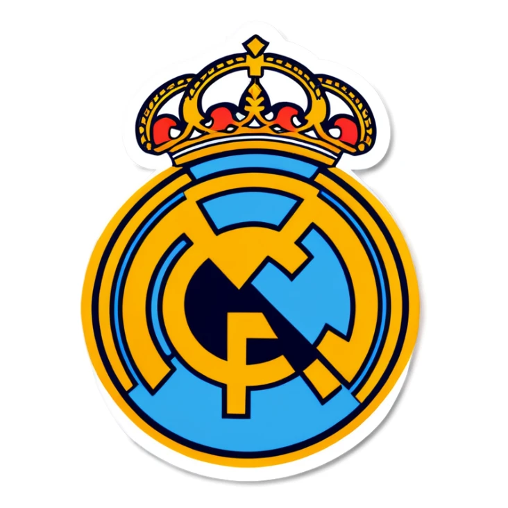 Real Madrid beating Manchester City  sticker