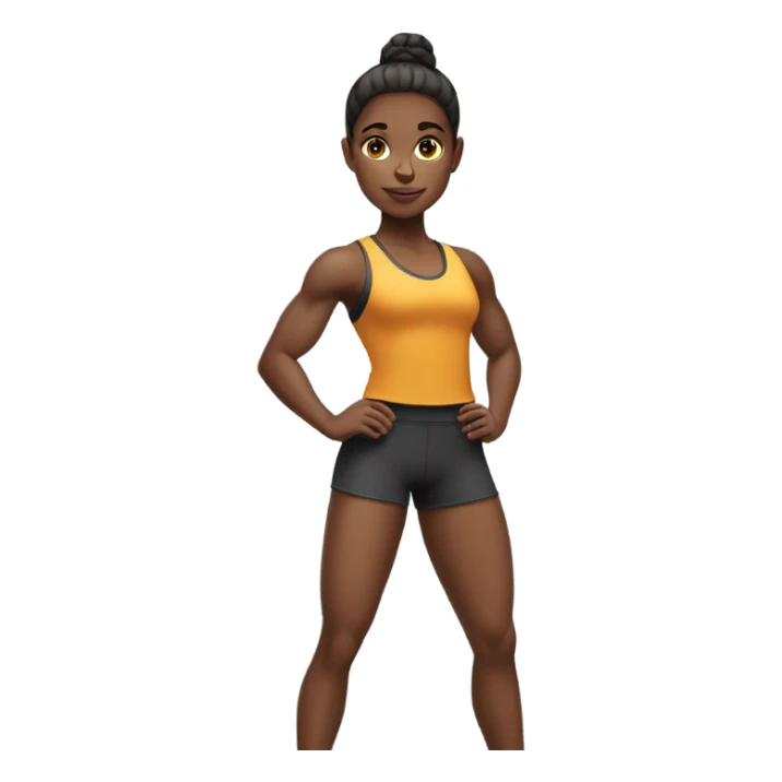 Athlete girl sticker