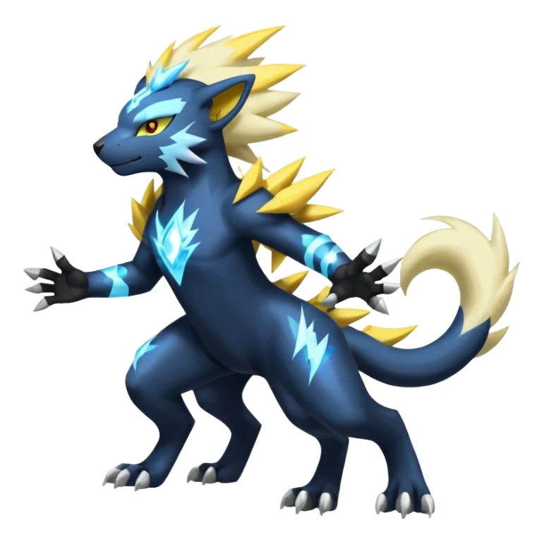 Luxray-Zeraora-Electrike-Manectric-Absol-fusion, full body sticker