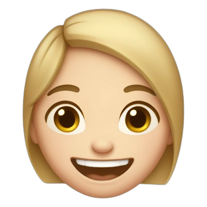 Laughing pregnant girl sticker